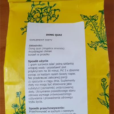 Dong quai (Angelica sinensis) mielony 250g  