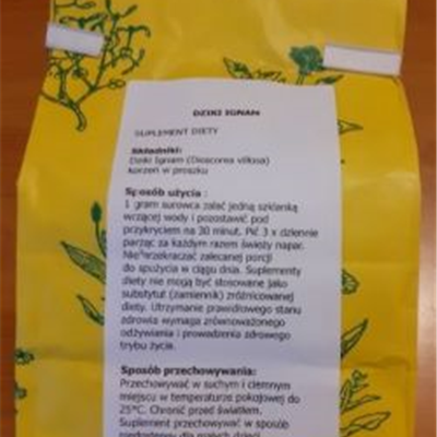 Dziki ignam (Dioscorea villosa) mielony WILD 250g