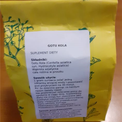 Gotu kola (Centella asiatica) mielona WILD 250g