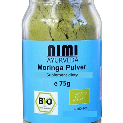 Moringa olejodajna (Moringa oleifera) mielona BIO 75g 